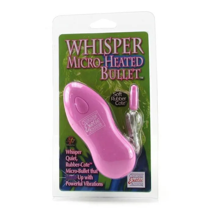 California Exotics Female Sex Toys Whisper Micro Heated Bullet Vibrator