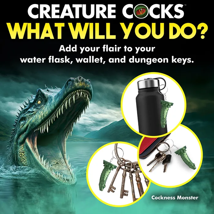 Cockness Monster Mini Dildo Key Chain XR Brands Female Sex Toys