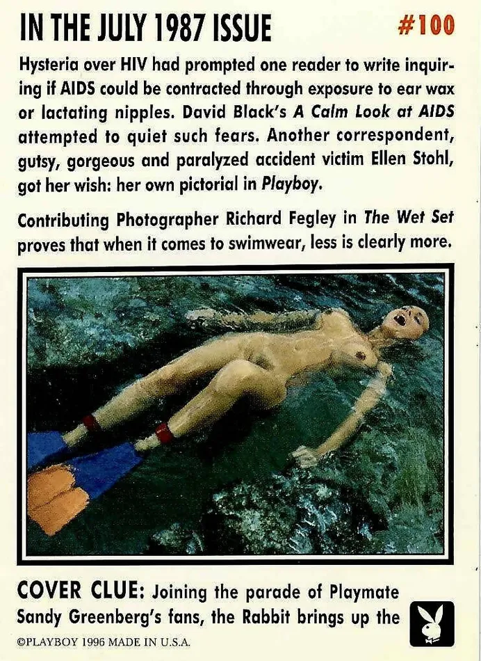 Couples Playboy July Edition 100 Playboy Cover Greenthunderbirds Cards