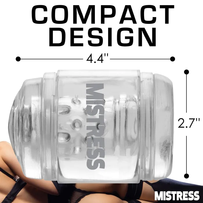 Curve Toys Male Sex Toys Double Shot Mouth And Pussy Stroker Clear