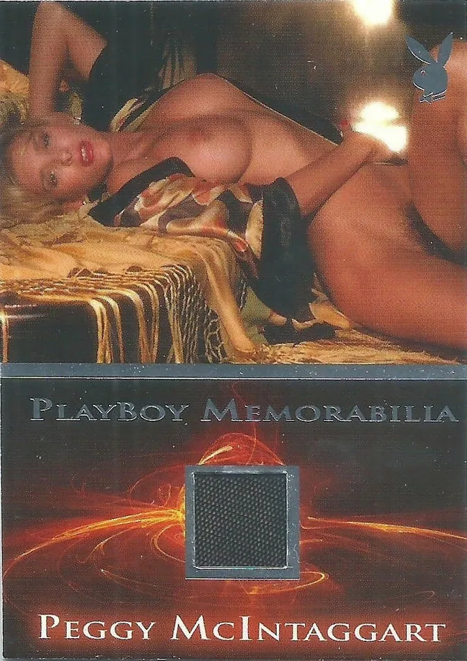 Dildos Dans Cards Playboy Way Too Hot To Handle Peggy McIntaggart Platinum Foil Memorabilia Card