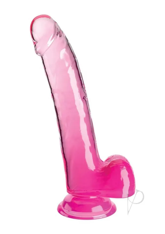 Dildos King Cock Kc 9 Cock Clear Wballs Pink