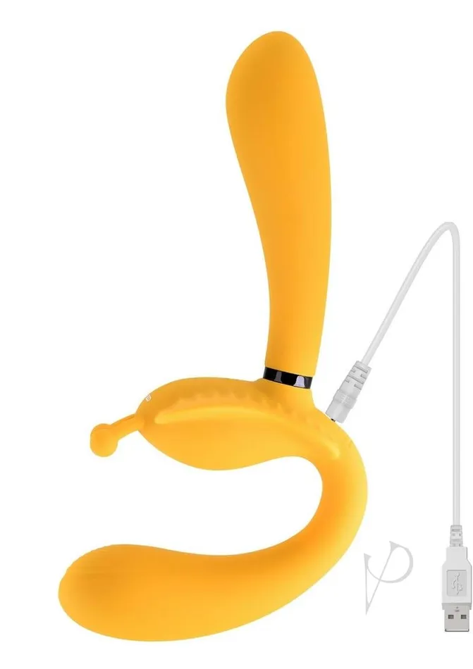 Evolved Female Sex Toys Monarch Strapless Strap On Yellow