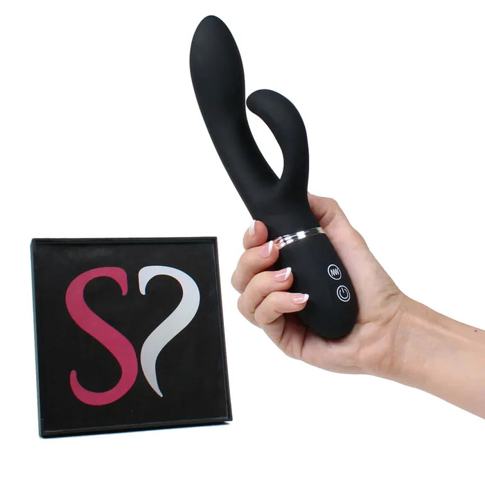 Female Sex Toys Simpli Pleasure V3 DUALITY 7 Mode Powerful Flexible Dual Motor GSpot Rabbit Vibrator