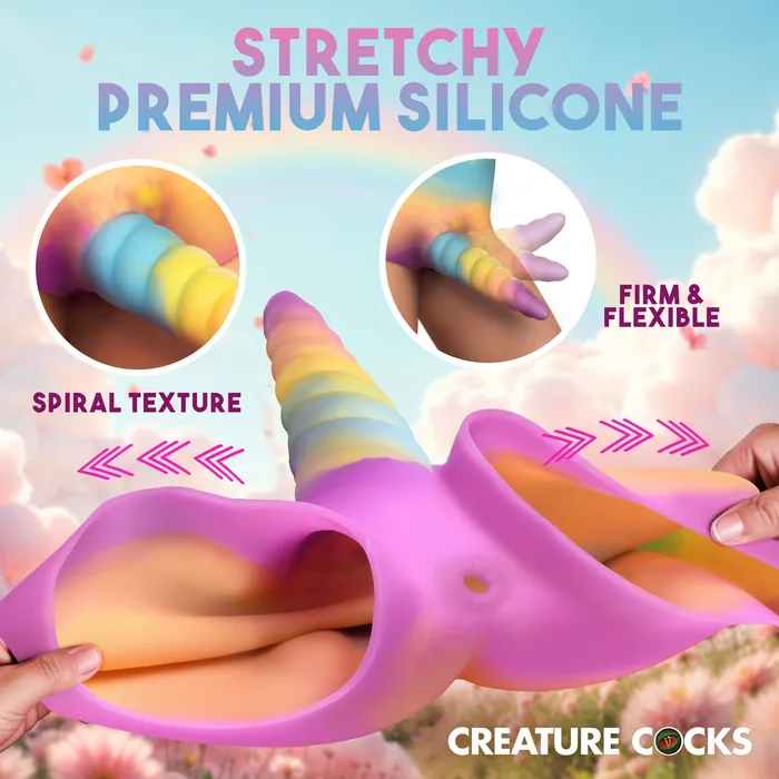 Female Sex Toys XR Brands Unicorn Silicone Strapon