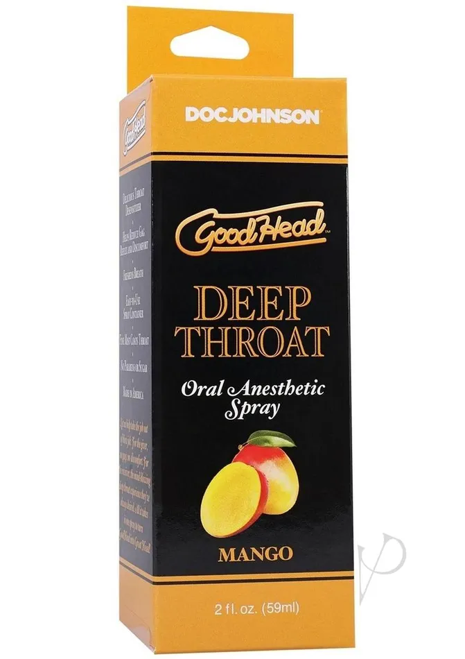 Goodhead Deep Throat Spray Mango GoodHead Male Sex Toys