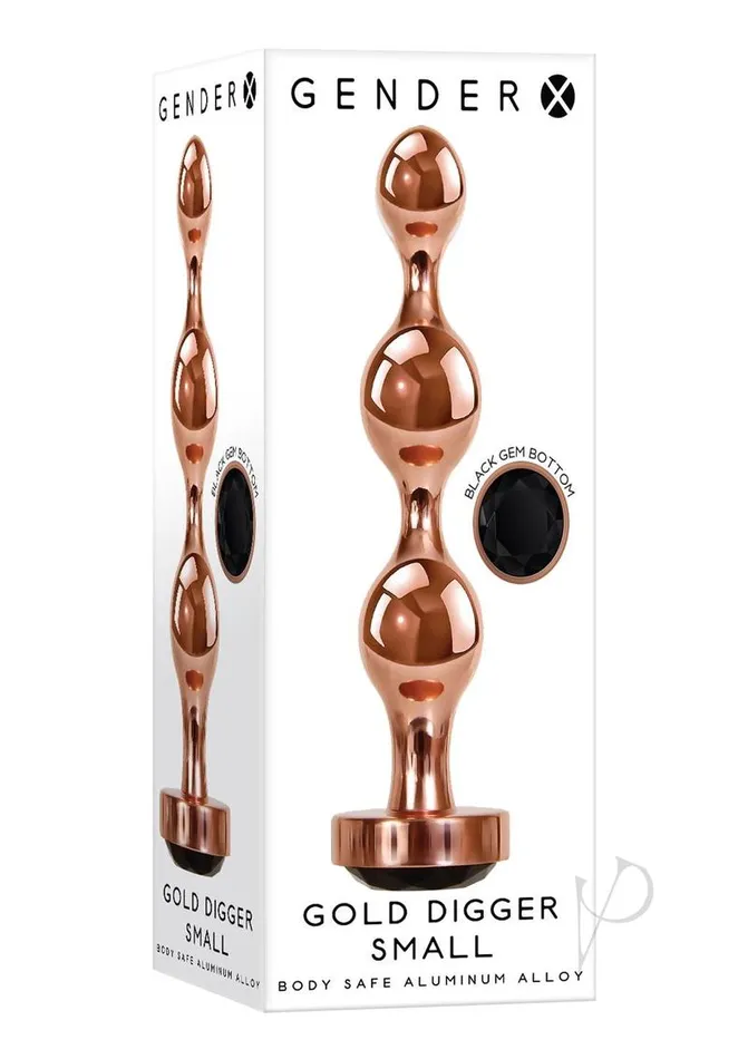 Gx Gold Digger Sm Rose Goldblack Gender X Vibrators