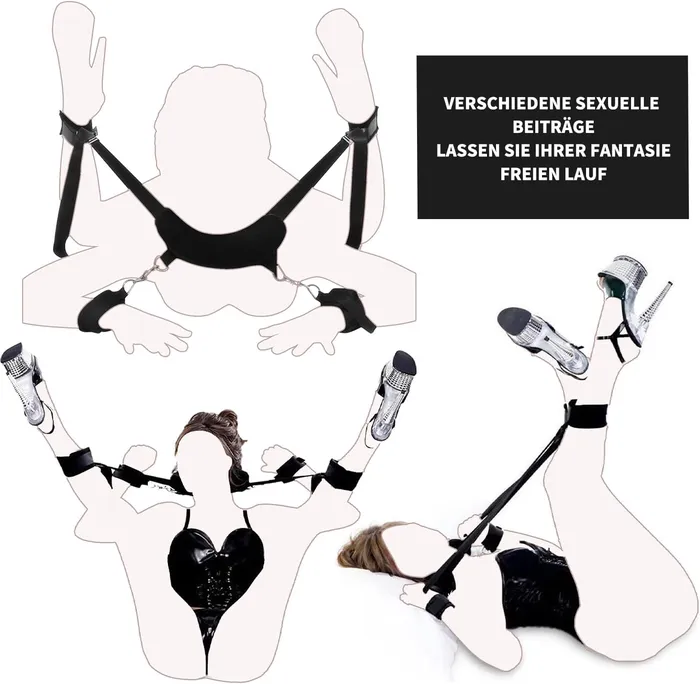 Oronova BDSM Bondage Set with Handcuffs and Ankle Restraints for Couples Couples Oronova BDSM Bondage Set with Handcuffs and Ankle Restraints for Couples Couples