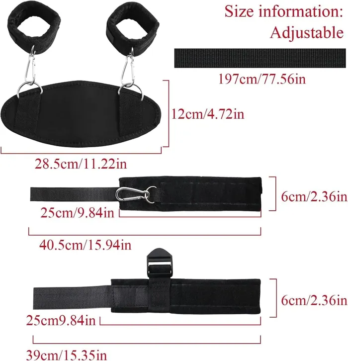 Oronova BDSM Bondage Set with Handcuffs and Ankle Restraints for Couples Couples Oronova BDSM Bondage Set with Handcuffs and Ankle Restraints for Couples Couples