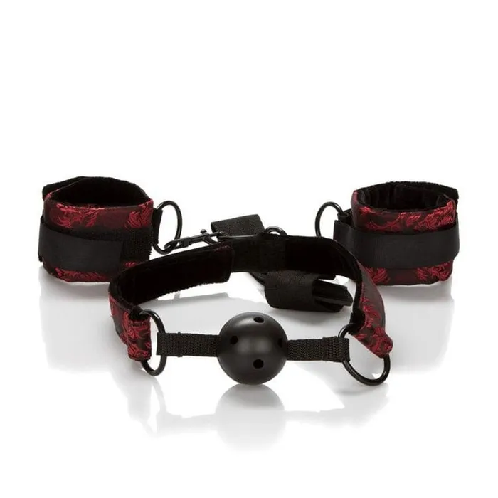 CALEXOTICS Couples Calexotics Scandal Breathable Ball Gag with Cuffs