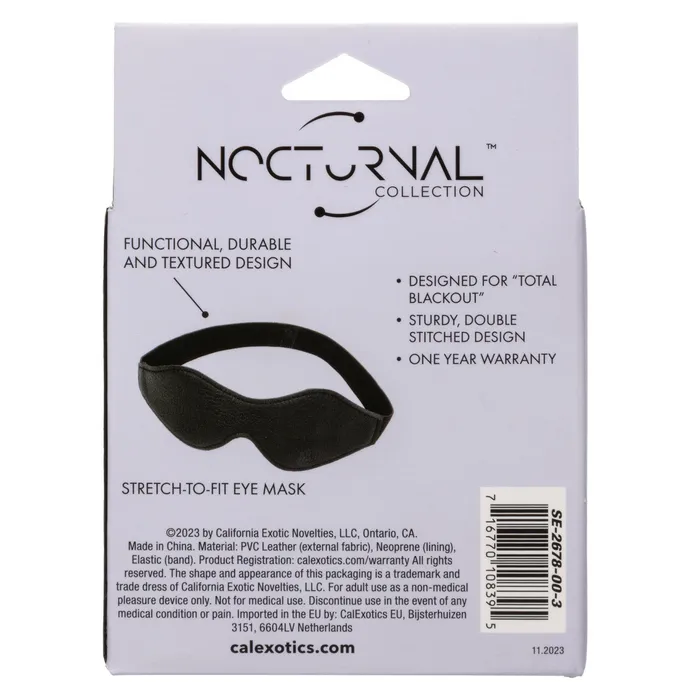 Calexotics Vibrators Nocturnal Collection Eye Mask