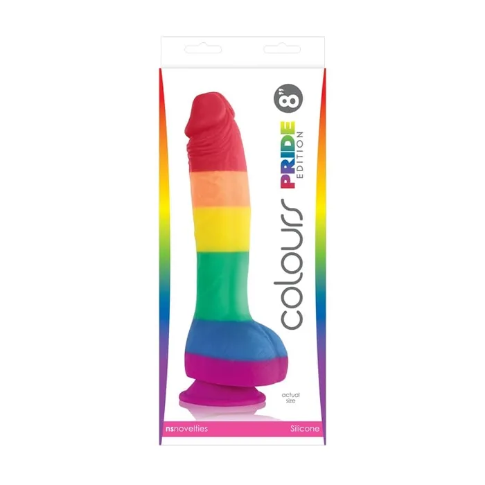 Dildos NS Novelties NS Novelties Colours Pride Edition 8 Rainbow Dildo