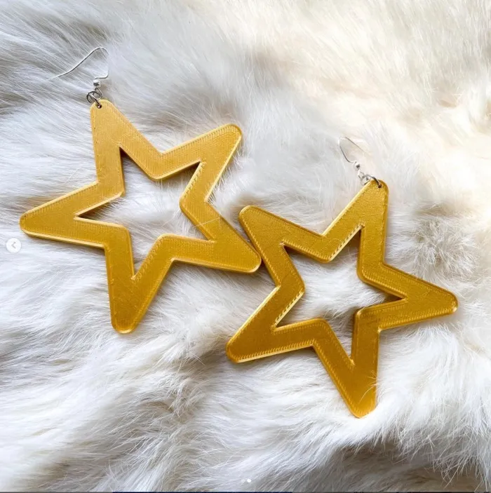Dots Cuties Vibrators Gold Star Earrings