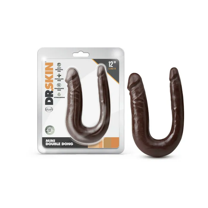 Dr Skin Mini Double Dong Blush Dildos Dr Skin Mini Double Dong Blush Dildos