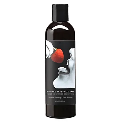 Earthly Body Strawberry Edible Massage Oil Earthly Body Couples
