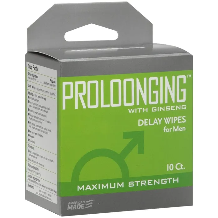 Female Sex Toys Doc Johnson Doc Johnson Proloonging Wipes for Men