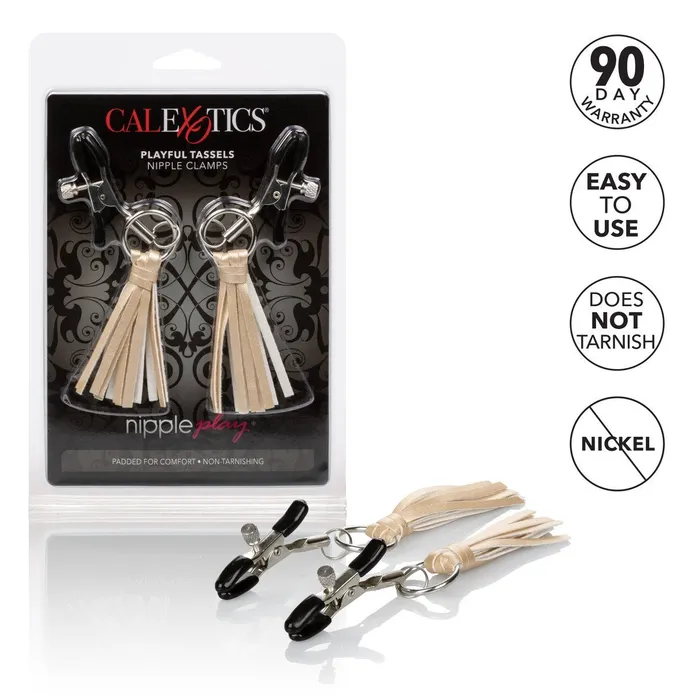 Nipple Play Playful Tassels Nipple Clamps CALIFORNIA EXOTIC NOVELTIES Couples Nipple Play Playful Tassels Nipple Clamps CALIFORNIA EXOTIC NOVELTIES Couples