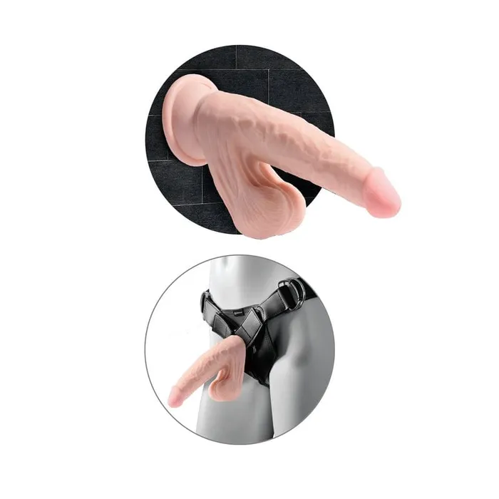 Pipedream Products King Cock Plus 8 Triple Density Cock With Swinging Balls Pipedream Products Dildos