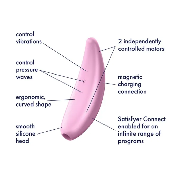 SATISFYER Vibrators Satisfyer Curvy 3 Plus Clitoral Stimulator