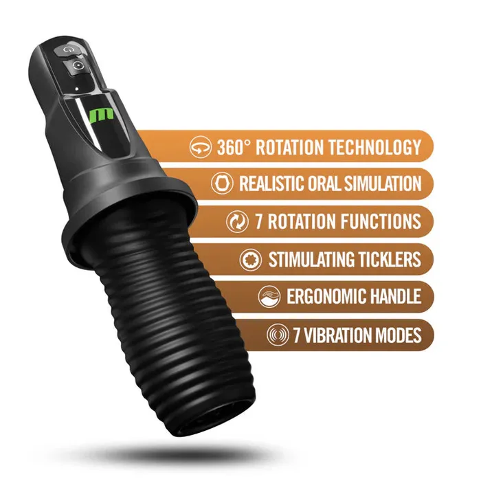 Vibrators Blush M For Men By Blush 3rd Base 360 Rotating Vibrating