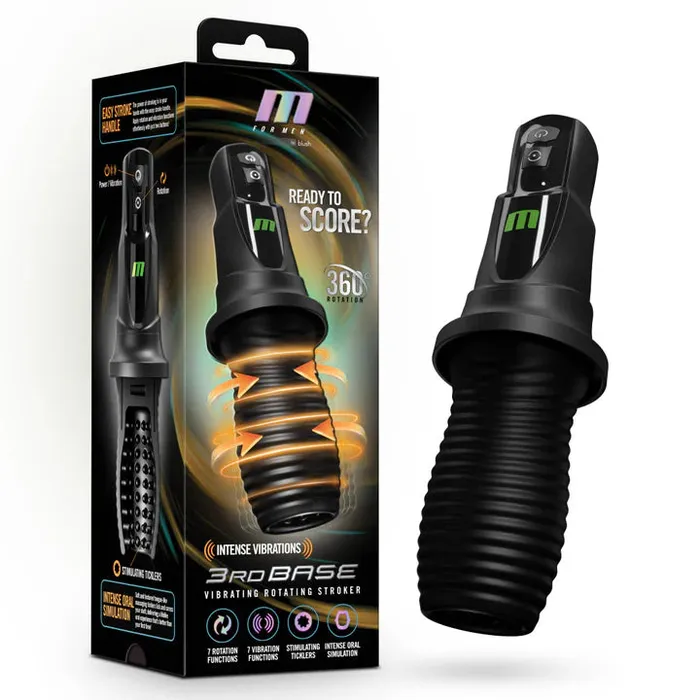 Vibrators Blush M For Men By Blush 3rd Base 360 Rotating Vibrating