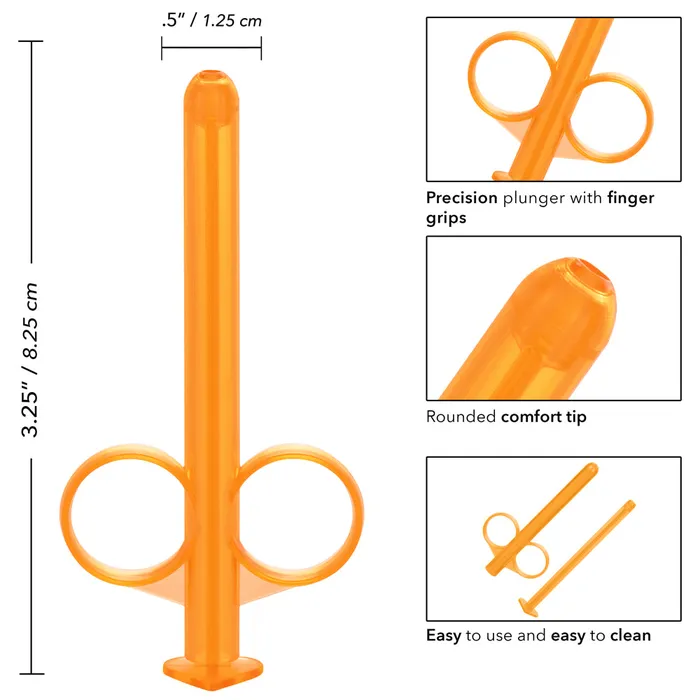 California Exotics Enhancers Lube Tube Applicator Syringe 2Pack