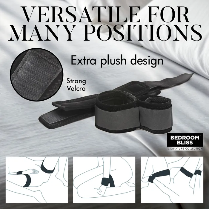 Couples Bedroom Bliss Velvet Plush Wrist to Ankle Cuffs