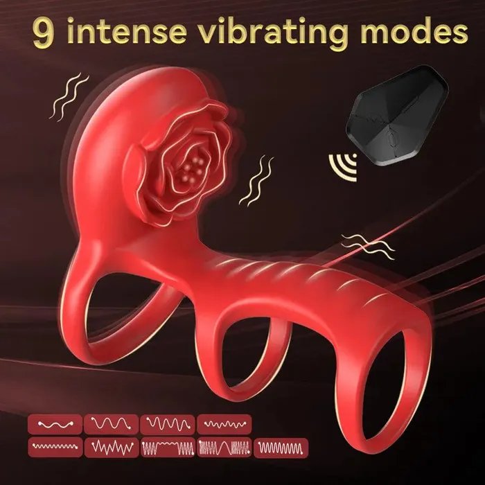 Couples Bluetooth Remote Silicone Vibrating Cock Ring Xinghaoya