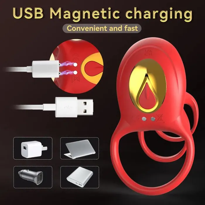 Couples Bluetooth Remote Silicone Vibrating Cock Ring Xinghaoya