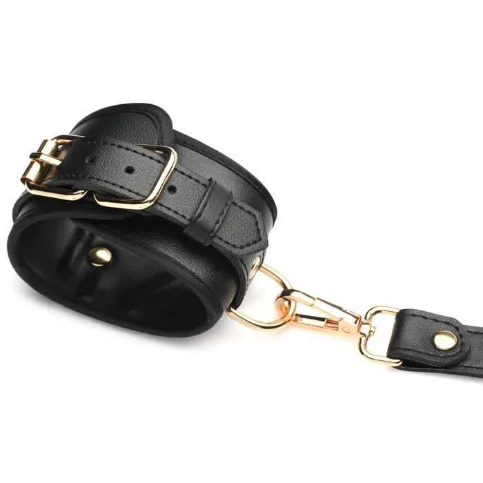 Couples STRICT Black Bondage Thigh Harness with Bows