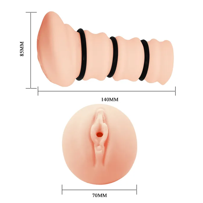 Crazy Bull Crazy Bull Rossi Vagina Masturbator With Tightness Rings Male Sex Toys