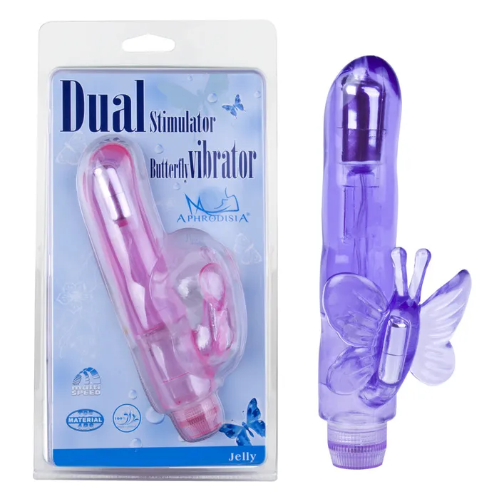 Female Sex Toys Howells Co Ltd Dual Stimulator Multispeed Butterfly Jelly Rabbit Vibrator