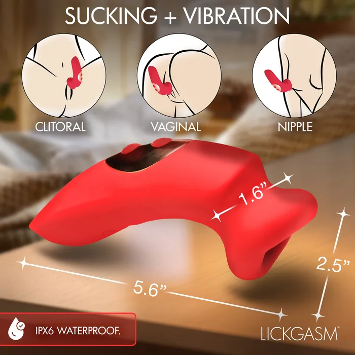 Female Sex Toys Lickgasm Plump Kiss Sucking Vibrating Clitoral Stimulator