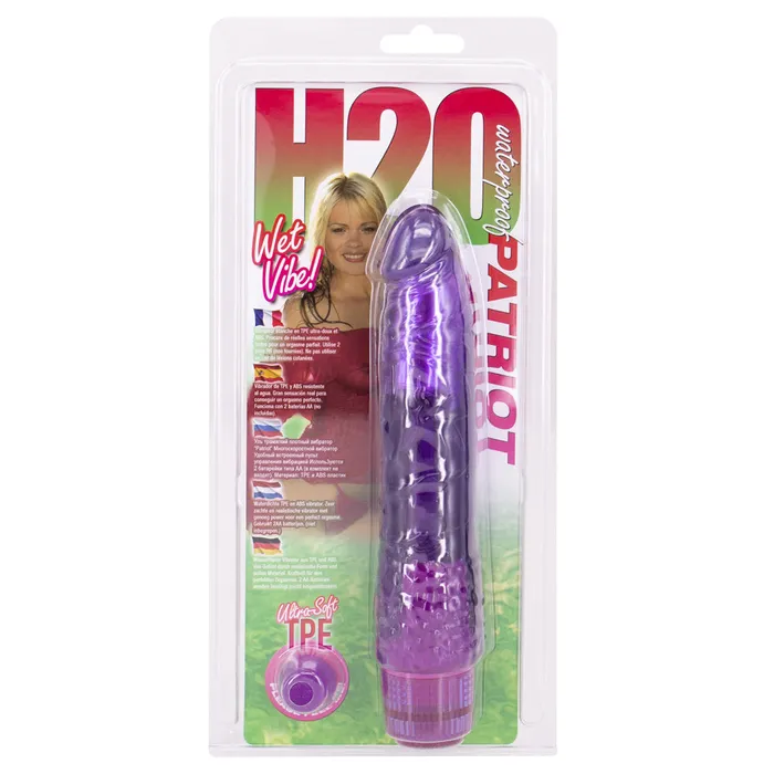 H2O Patriot Flexible Phallic Waterproof Vibrator Claredale Female Sex Toys
