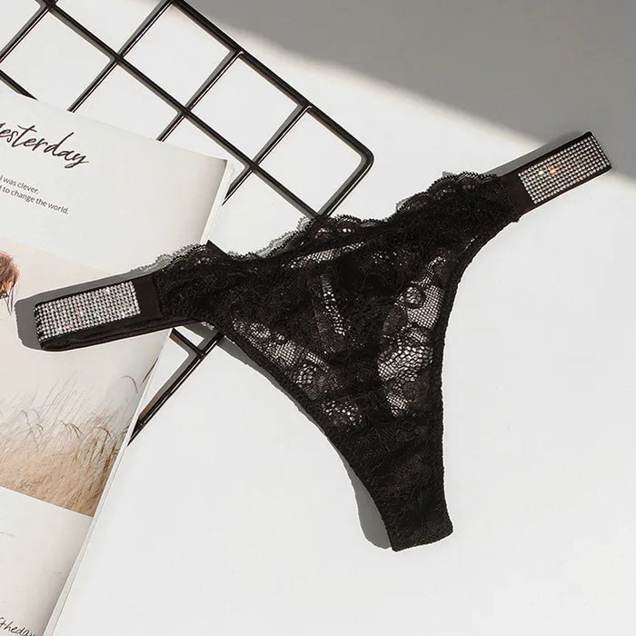 JSY Love Diamante Sheer Lace GString JSY Vibrators