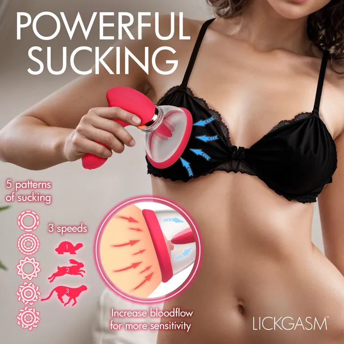Lickgasm Female Sex Toys Plump Pleasure Licking Sucking Clitoral Stimulator