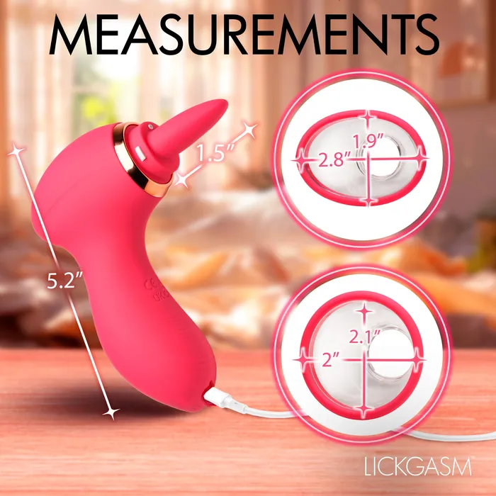 Lickgasm Female Sex Toys Plump Pleasure Licking Sucking Clitoral Stimulator