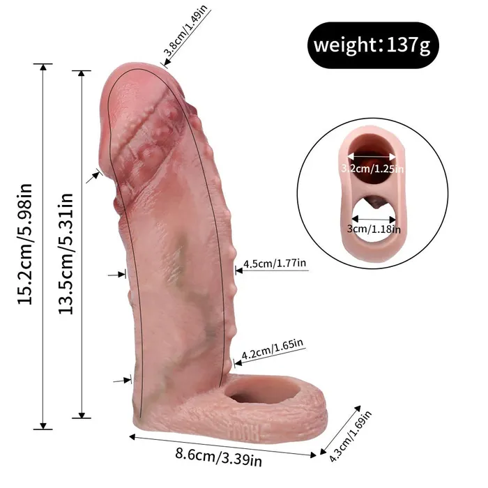 Male Sex Toys Xinghaoya Xinghaoya Realistic Silicone Dick Sleeve