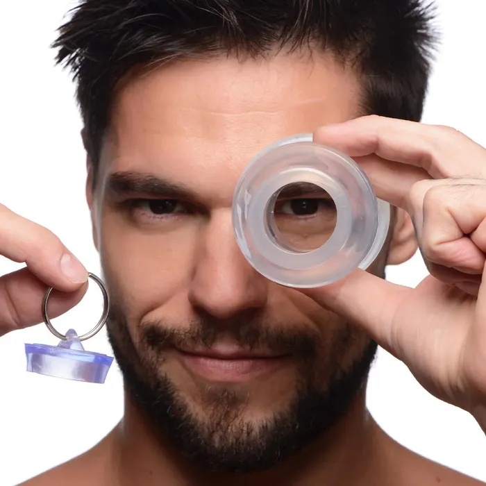 Master Series Ass Bung Clear Hollow Anal Dilator With Plug Master Series Male Sex Toys