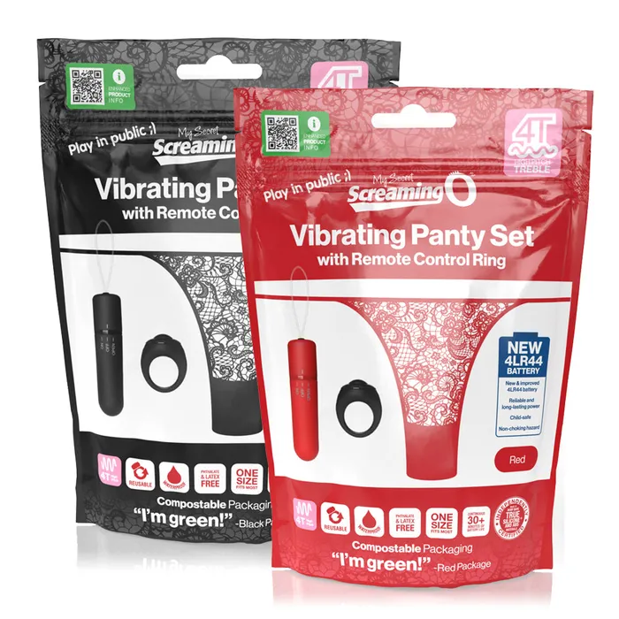 My Secret Screaming O 4T Treble Remote Control Vibrating Panty Set Screaming O Female Sex Toys