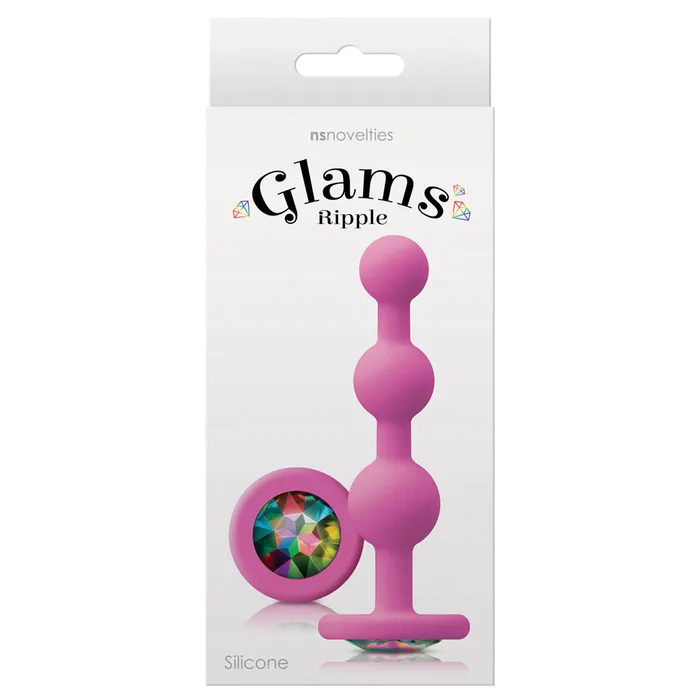 ns novelties Glams Ripple Anal Beads Plug Anal