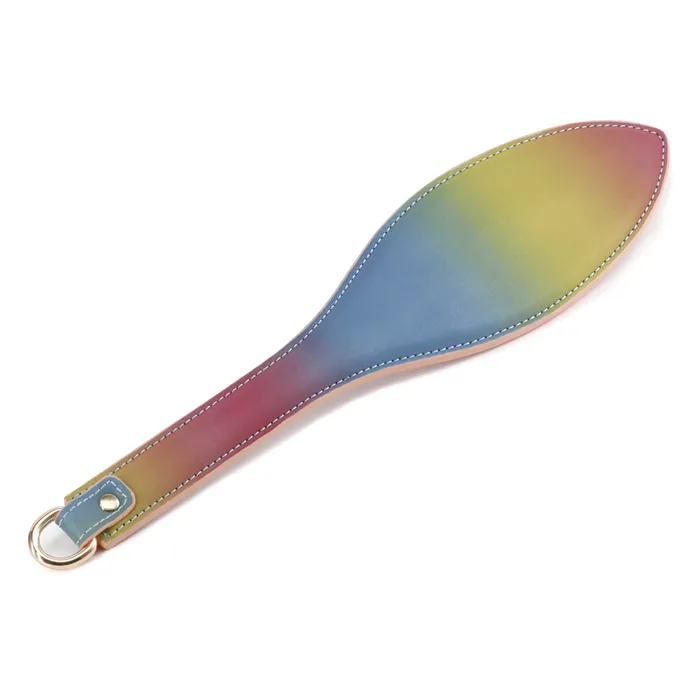 ns novelties Spectra Bondage Rainbow Faux Leather Spanking Paddle Couples