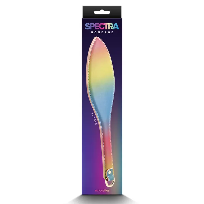 ns novelties Spectra Bondage Rainbow Faux Leather Spanking Paddle Couples