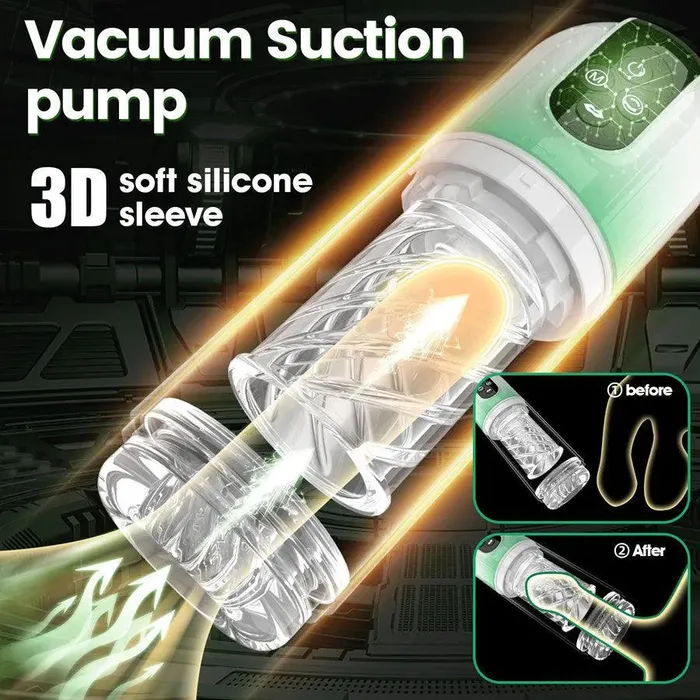 Xinghaoya Male Sex Toys 2In1 Sucking Rotating Penis Enlargement Pump Toy