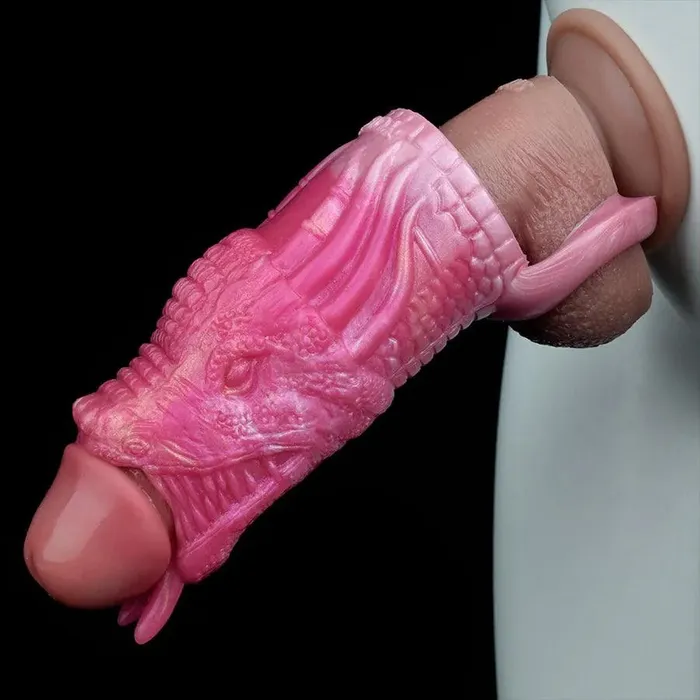 Xinghaoya Male Sex Toys Soft Silicone Dragon Penis Sleeve Sex Toy