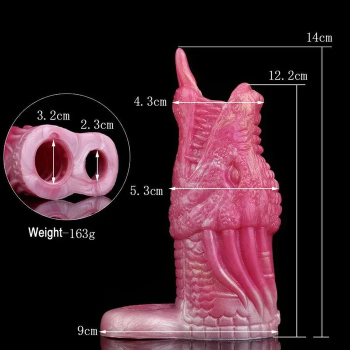 Xinghaoya Male Sex Toys Soft Silicone Dragon Penis Sleeve Sex Toy