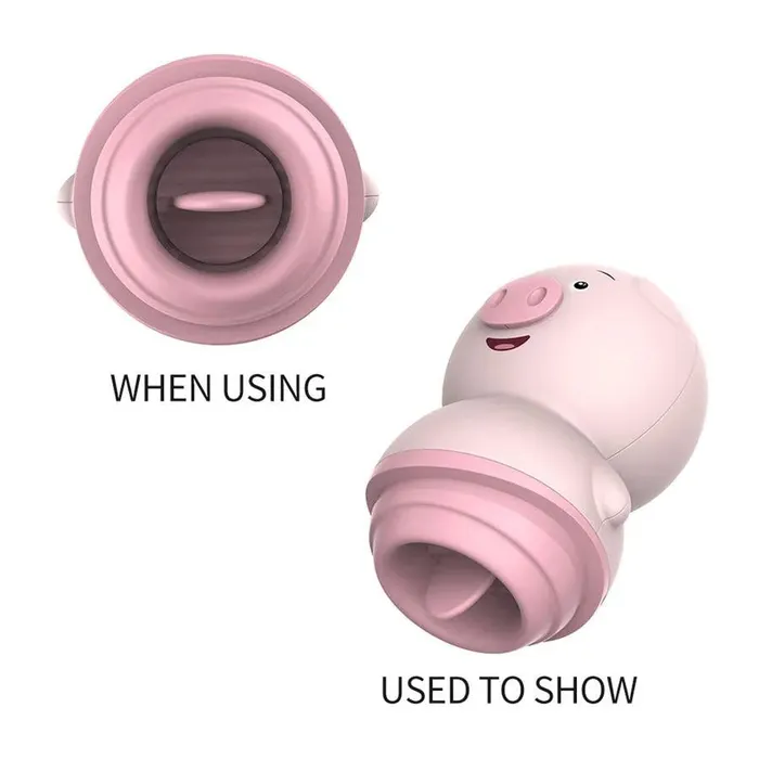 Xinghaoya Vibrators Cute Pig Tongue Licking Clit Stimualtor