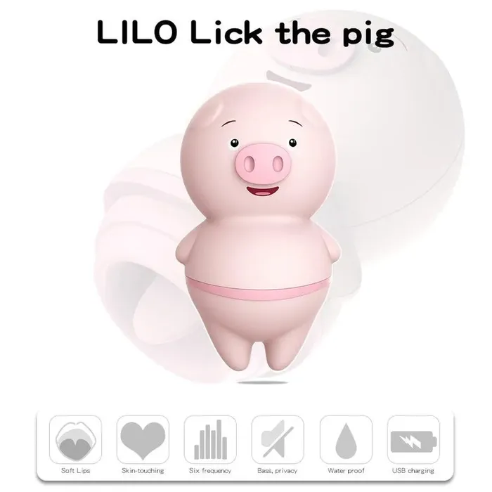 Xinghaoya Vibrators Cute Pig Tongue Licking Clit Stimualtor
