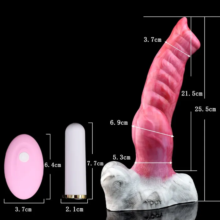  10Inch FENRIR Huge Vibrating Wolf Dildo Huge Werewolf Vibrator DirtyToyz Female Sex Toys