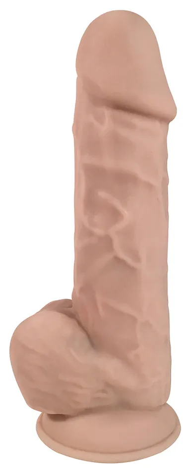 8 Inch Fleshstixxx Silicone Dildo With Balls Vanilla Sale Specials Dildos